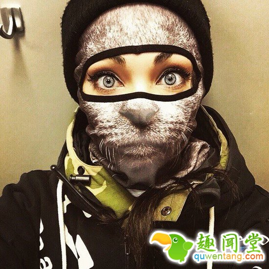 冬天出门的正确姿势 动物主题防风面罩帅你一脸!