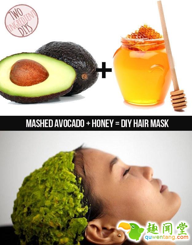 给你的头发来一次营养保湿护理。鳄梨泥加上蜂蜜就是自制的超营养发膜 - 新技能get√,生活小常识,健康小常识,生活小窍门,生活小妙招