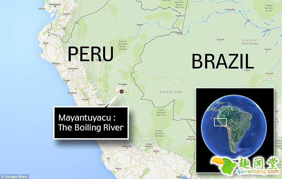 亚马逊现神秘“沸腾河” 河水可烫伤活物(组图)