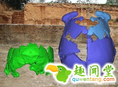 图 河南灵井遗址发现的许昌人1号(右侧)和2号(左侧)头骨化石(吴秀杰供图)
