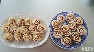 超赞！玫瑰花饺子你见过吗？ 加上红色酱