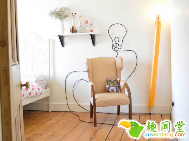 Floor Lamp Designed as a Giant Pencil 1